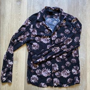 ASOS DESIGN slim fit shirt floral print
